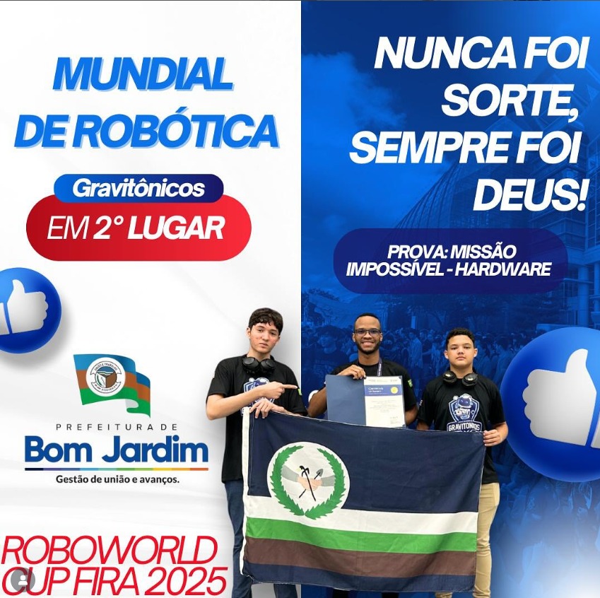 Estudantes de Bom Jardim conquistam título de Vice-Campeões Mundiais de Robótica na Coreia do Sul